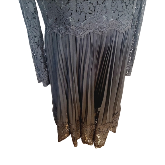 🆕️ Light n the Box Guest Coctail Midi Lace Dress w/Tulle & Pleats sz 18W - Picture 7 of 15